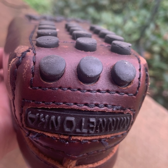 Minnetonka driving Mocs. Leather. Brown. Ladies 7. - Picture 13 of 14